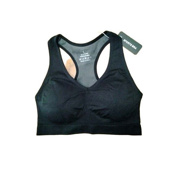 Sports Bra Padded Women Crop Top Running Yoga Fitness Sport Seamless Vest Tank - Picture 1 of 2